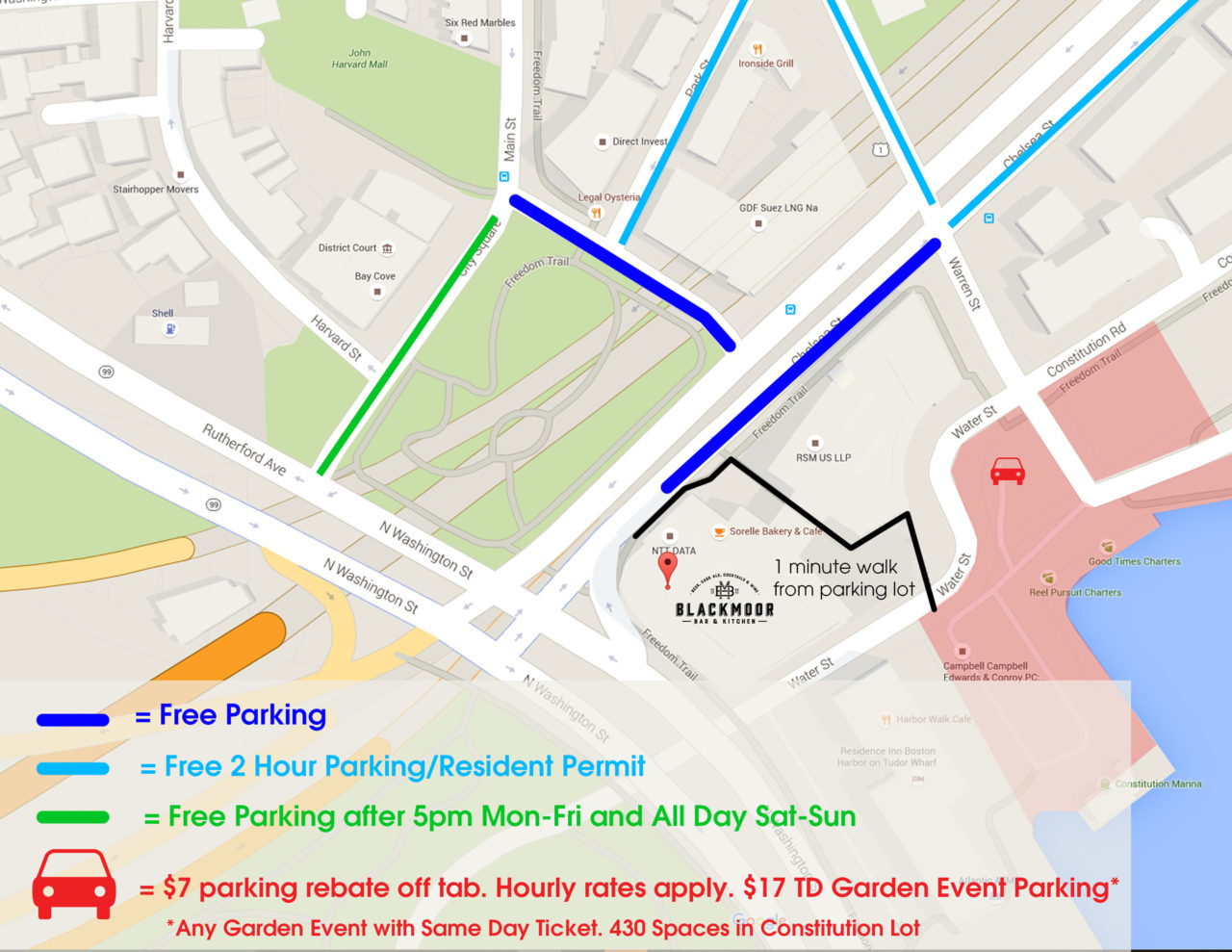 Parking Map Blackmoor Bar Kitchenblackmoor Bar Kitchen